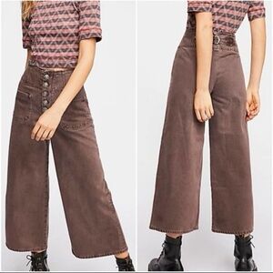 Free People High Waist Wide Leg
Cropped Pants